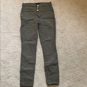 Olive High Waisted Jeans